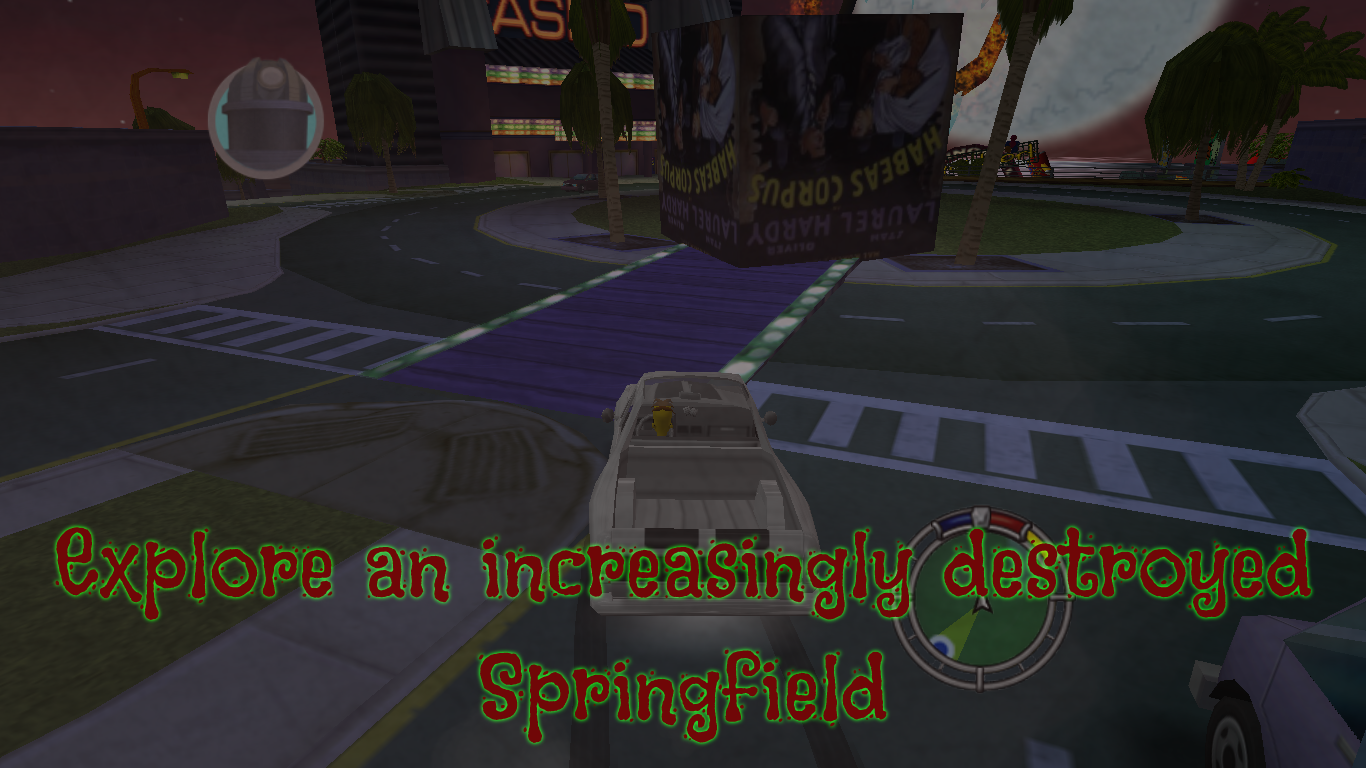 Explore an increasingly destroyed Springfield