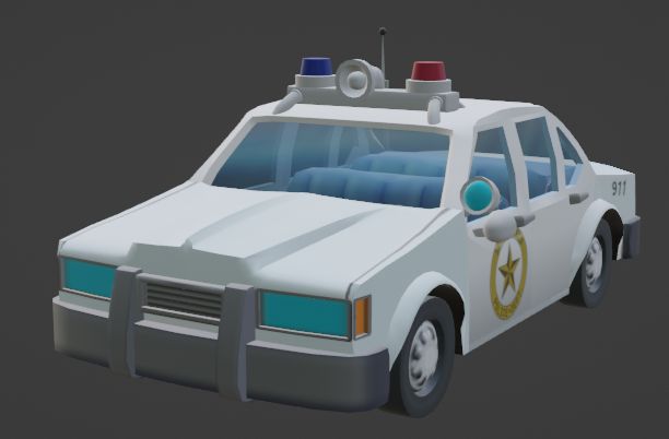 SHAR DE Police Car - White