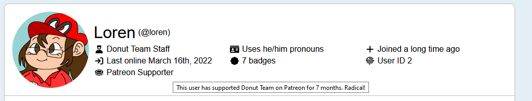 Patreon supporter concept