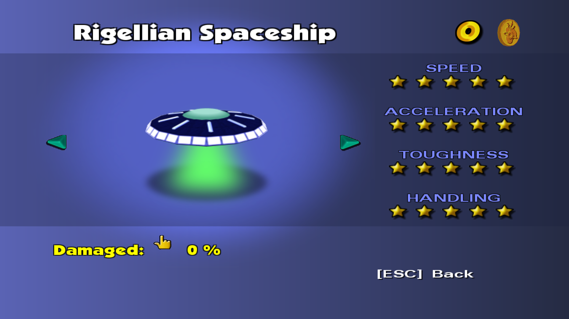 The UFO, aka Rigellian Spaceship, in the phonebooth.